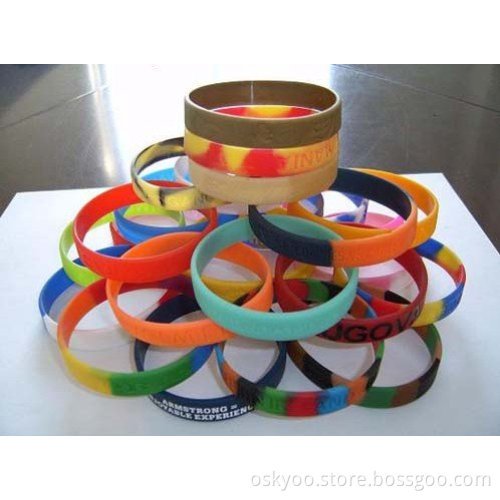 Silicone Bracelets Sport Wrist Bands Custom Your Logo Bracelet for Promotion Gifts (P5100)